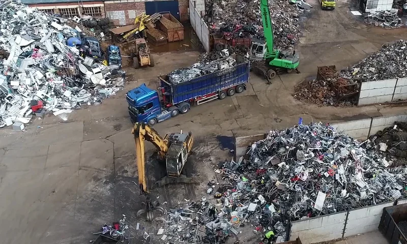 UK Approved Authorised Treatment Facility (AATF) scrap metal and electronic recycling yard directed by Dan Cronin